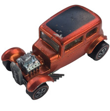 Hot Wheels Redline Classic โ32 Ford Vicky 1968 Orange Gray Interior Made In USA