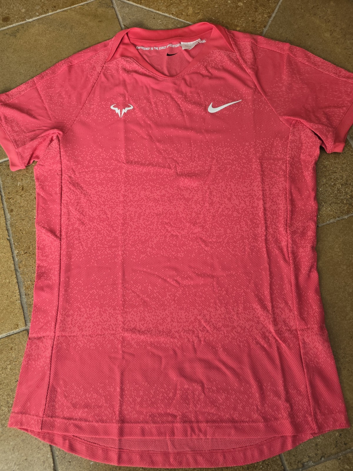 Nike Rafael Nadal Tennis Rafa US Open RARE Pink Shirt Size CUSTOM FD5407 629 image 2