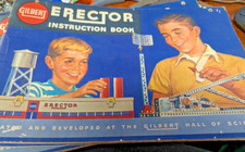 NICER C1949 A.C. GILBERT ERECTOR SET MANUAL CATALOGUE 6 1/2 MANUAL ROCKET LAUNCH