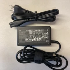 Genuine 65W USB C Type C AC Adapter Charger for HP EliteBook x360 830 840 850 G5