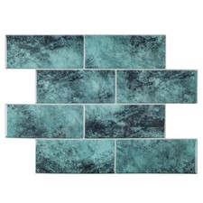 Peel and Stick Backsplash, 3D Adhesive Peel and Stick Subway Tile Backsplash ...