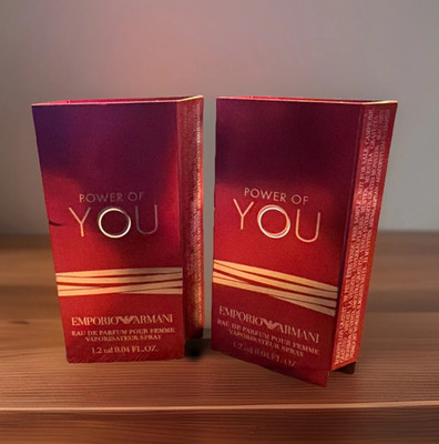 2 X EMPORIO ARMANI Power Of You EDP Sample Spray POUR FEMME 1.2 Ml Each