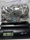 6+ lbs Vintage/Modern ALL SILVER Tone Costume Jewelry Lot of All Wearable Resell