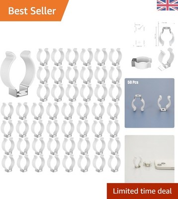 Lebendiger Edelstahl T8 U Clips Halter 50er Pack - Zuverlässiger LED Lampenträger