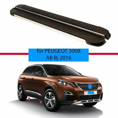 Alu Trittbretter Schweller Flankenschuz für PEUGEOT 3008 AB Bj 2016