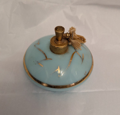 Vintage DeVILBISS Perfume Bottle Atomizer Hand Blown Glass Original S-500 Label