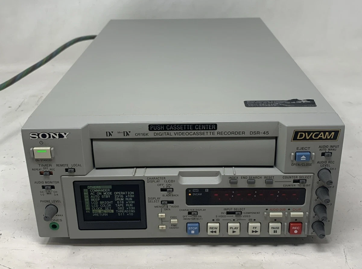 Magnétoscope Sony DSR-1600P MiniDV/DVCam – Fonctionnel, Rare, PAL – Pour Pièces