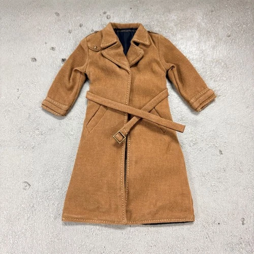 MO-VTLTC-BRN: 1/12 Brown Wired Trench Coat for 6" muscular body action figure - product listing photo