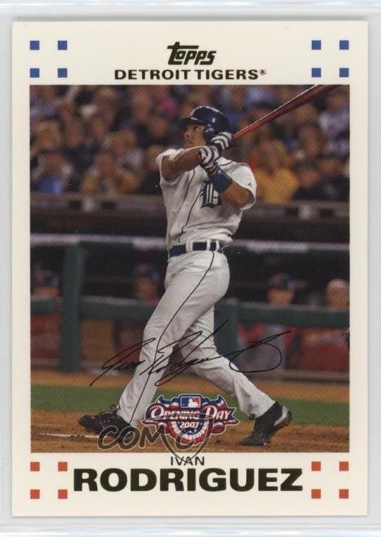 2007 Topps Opening Day Ivan Rodriguez #198 HOF gc7