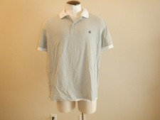 Men's BROOKS BROTHERS SLIM FIT Sz XL Gray Striped Supima Cotton SS Polo Shirt