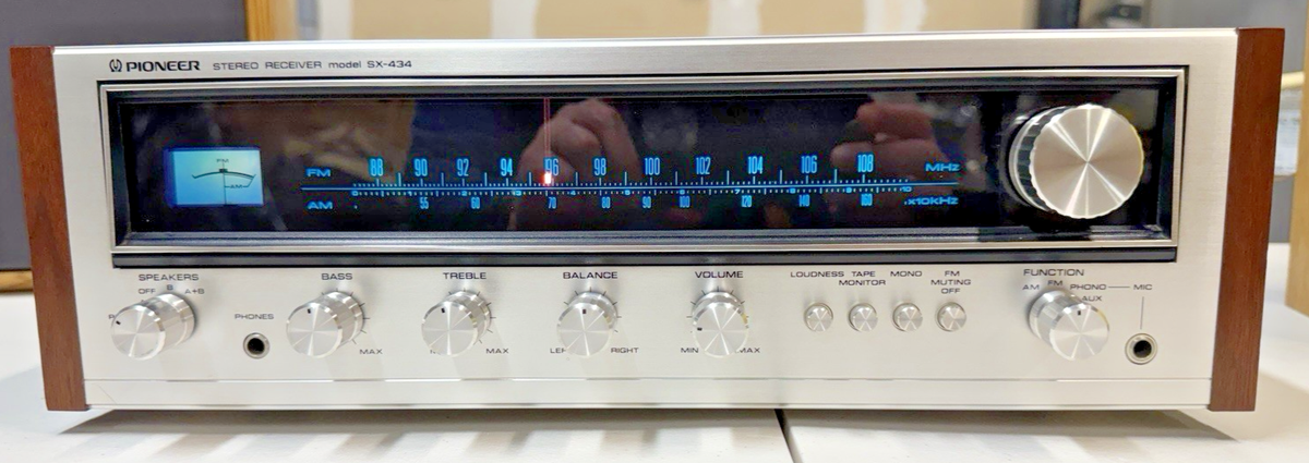 Vintage Pioneer SX-434 Stereo Receiver w/Original Manual, Working