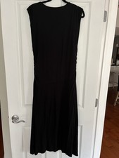 OGL Dress Womens XL Midi Brami Jersey Knit Comfort Lounge Athleisure Black