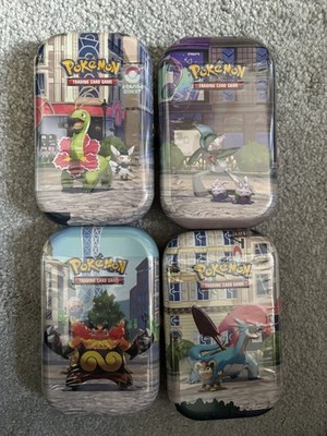 4 x Pokémon Lumiose City Mini Tin - Brandneu & Sealed - Schneller Versand