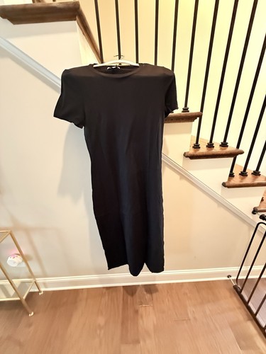 Michael Stars Women's Alanis Crew Neck Midi Dress Size XS Black - Picture 3 of 8