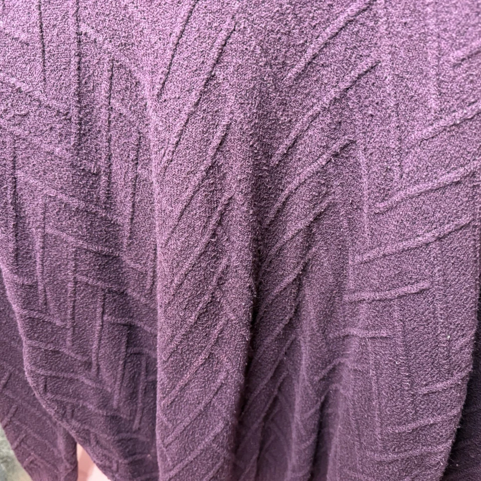 Calvin Klein Cowl Neck Sweater Womens Size XL Purple Long Sleeve - Image 2 of 4