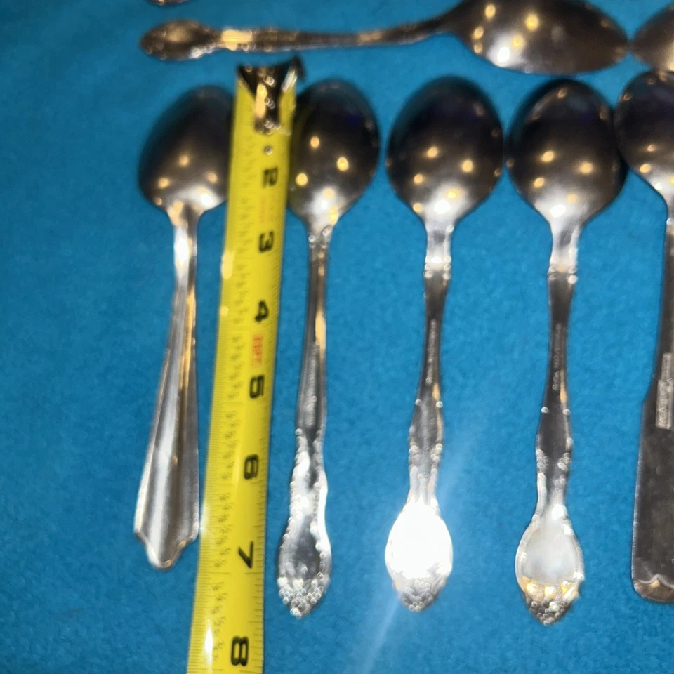 Spoon Variety Set Of 12. Different Patterns Mixed Lot - Image 2 of 4
