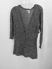 Pre-Owned DKNY Black Size Small Button Down Sweater