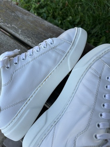 Philippe Model Temple Phantom Tennis While Lime Leather Sneakers EU 40 / US 9 Wm - Picture 11 of 24