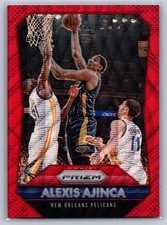 Alexis Ajinca 2015-16 Panini Prizm #107 Ruby Wave Prizm /350