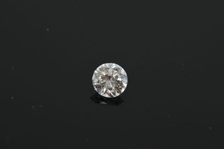 O71Z03 natural diamond round brilliant approx. 0.985ct si H