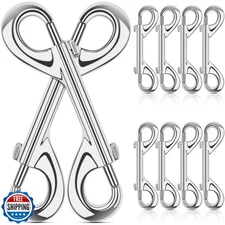 ERKOON Extra Large 4.7 inch Double Ended Bolt Snaps Hooks 220lbs Load Capacit