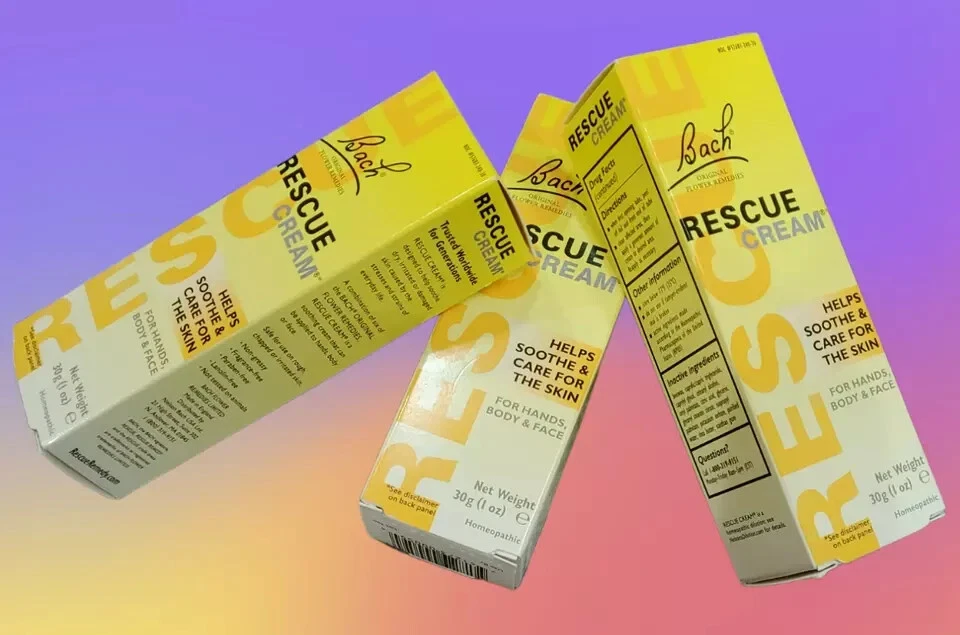 Lote de 3, Bach Crema Rescate Hidratante Cuidado de la Piel para Manos, Cuerpo y Rostro 30g Foto 2 de 4