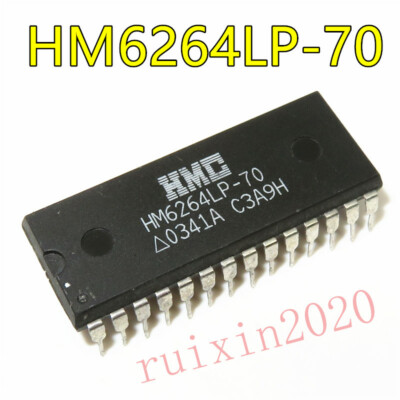 5 X RAM Statique HM6264LP-70 – Boîtier DIP24, Neuf, Usage Général, Sans Marque