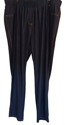 TARGET MODA 22 STRAIGHT LEG JOGGER TYPE PULL-UP STRETCH JEANS NAVY NWOT - Picture 7 of 7