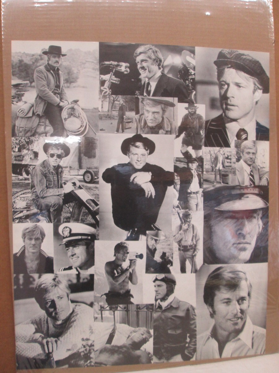 COLLAGE VINTAGE POSTER GARAGE 1970'S ROBERT REDFORD CNG2843