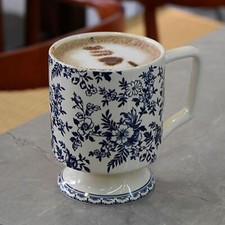 Floral Mug Loose Leaf Tea Cup Flower Coffee Mug for Brother Adults Men Women