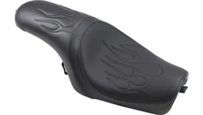 Drag Specialties Predator Flame-Stitch Black Seat 4 Harley 04-22 XL Models