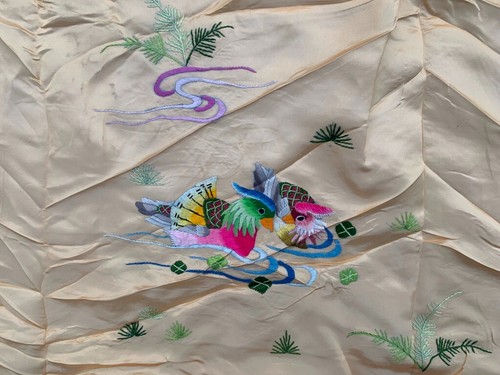 Antique Chinese Qing Dynasty Best Silk Colorful Embroidered Chinese Tablecloth - Picture 4 of 10