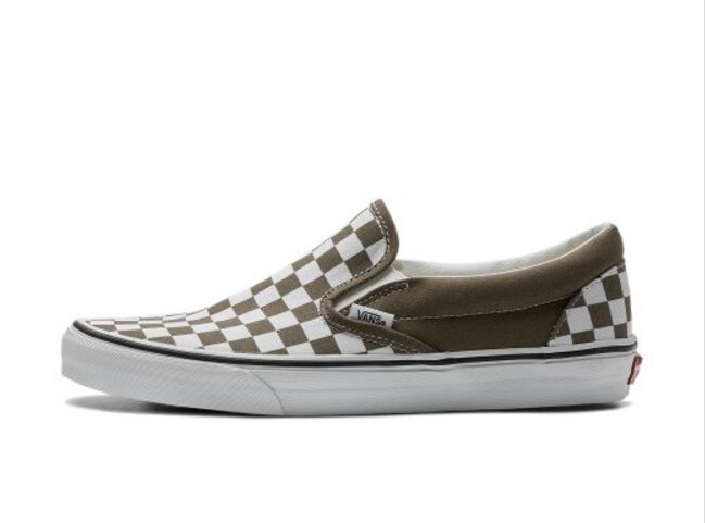 新品　VANS OG CLASSIC SLIP-ON VANS Classic Slip-On - COLOR THEORY CHECKERBOARD WALNUT