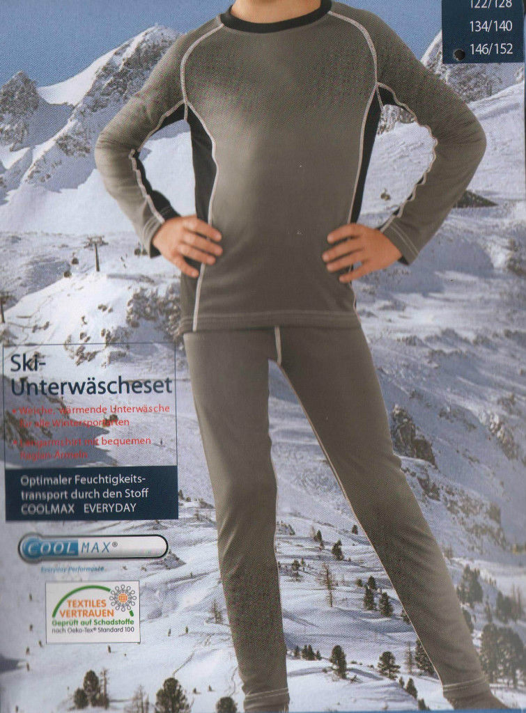Ski Unterwäsche unisex lange Unterhose Langarmshirt diverse Farben