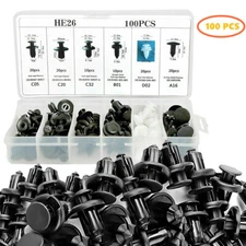 Clip Fender Trim Auto Car Push Pin Rivet Bumper Door Panel Retainer Fastener Kit