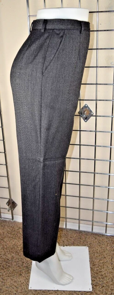 Pantalones de lana vintage Zanella W26 L28 años 90 gris carbón cintura alta suaves hechos en Italia Foto 4 de 4