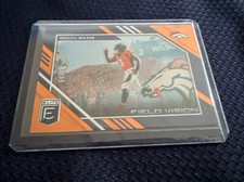 2023 Donruss Elite Football Russell Wilson Field Vision Orange #205/99