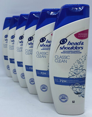 (13,33 /1 L) Head and & Shoulders Classic Clean 6 x 500 ml Anti-Schuppen Shampoo
