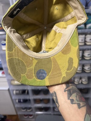 Stussy Jacquard Camo Low Cap ブラウン 半額 50%off CAP ステューシー カモ ストラップバック キャップ 帽子 NY LA LONDON TOKYO PARIS