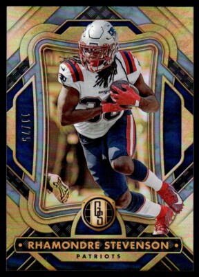 2023 Panini Gold Standard Platinum Rhamondre Stevenson 11/75 New England