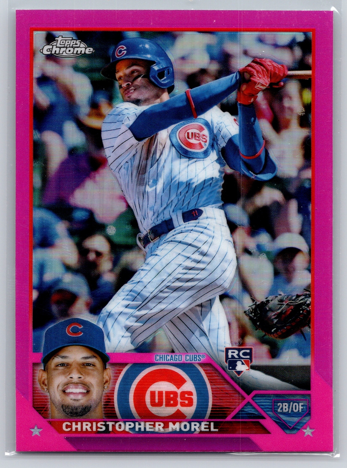 2023 Topps Chrome #198 Christopher Morel Pink Refractor