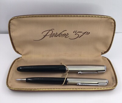Parker Pen And Pencil Sets PARKER #51 FOUNTAIN PEN PENCIL SET