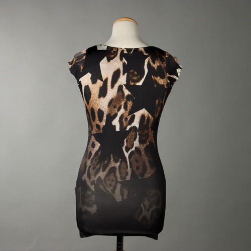 Philipp Plein Jersey Animalier Viscosa Segunda Mano Talla XS - Imagen 6 de 7