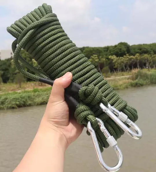 10mm ArmyGreen nylon rope Wire core fire safety rope lifeline climbing rope