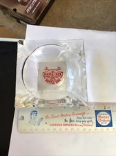 HOME GAS GLASS ASHTRAY BOTTLE GAS ADVERTISING 15 PLANTS 