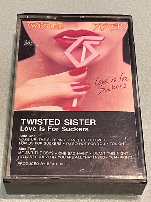 Twisted Sister - Love is For Suckers - Audio Cassette Tape Album - 1987 Atlantic