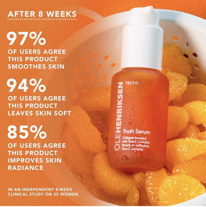 OLE HENRIKSEN Truth Serum Collagen Boosted True-C Complex 3.4 fl oz New in Box