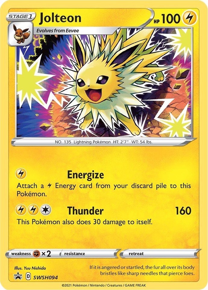 Jolteon SWSH094 SWSH: Sword & Shield Promo Cards - 1 of 1
