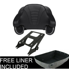 King Trunk Pad Mount Rack Speakers Fit For Harley Touring Road King Glide 14-26