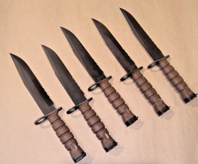 Vintage USMC OKC3S OKC-3S Marine Corps Knife Bayont OKC + Scabbard Black MOLLE